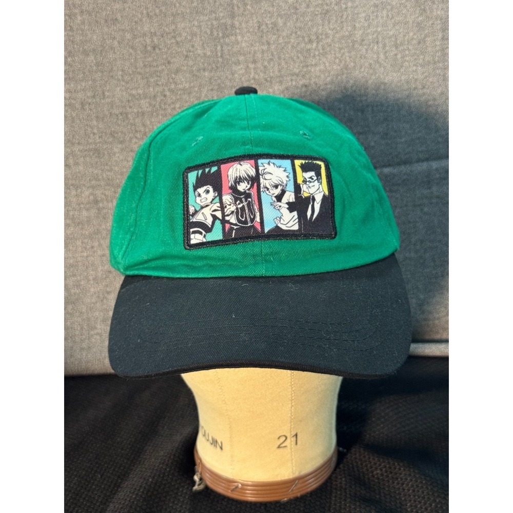CultureFly Hunter X Hunter Cap Boys One Size Green Anime Manga Adjustable Hat